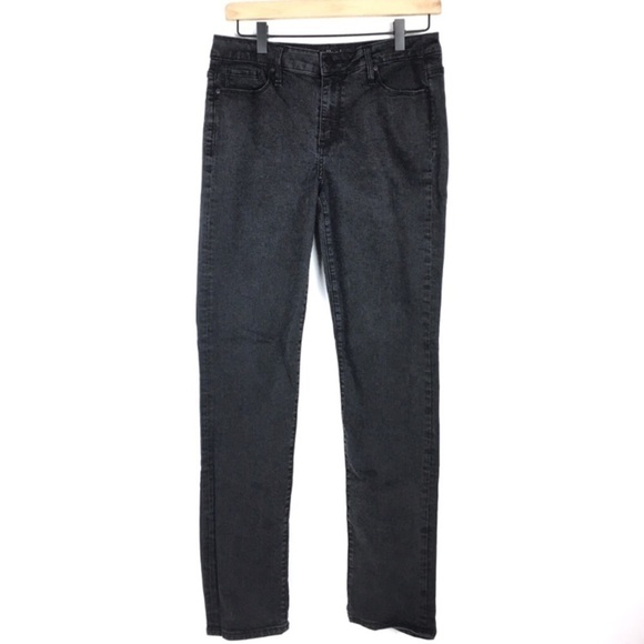 CALVIN KLEIN Jeans Ultimate Skinny Black Acid Wash Stretch Denim Size 12 / 32 - Picture 1 of 8